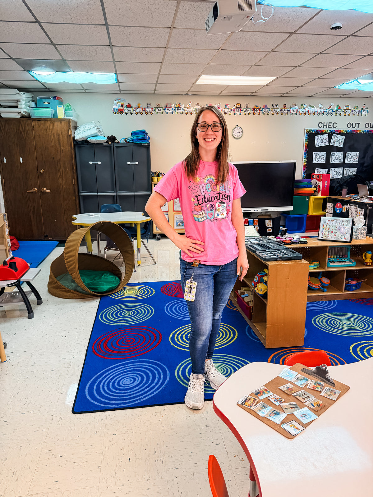 Mrs. May, Early Childhood Special Education teacher in Burleson ISD.